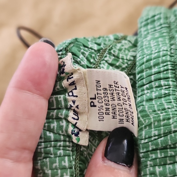 Blue Plate green and white skirt - Picture 4 of 6